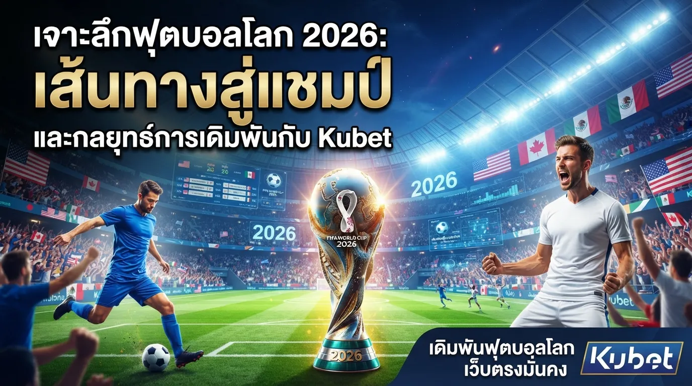 เจาะลึกฟุตบอลโลก 2026: เส้นทางสู่แชมป์และกลยุทธ์การเดิมพันกับ Kubet