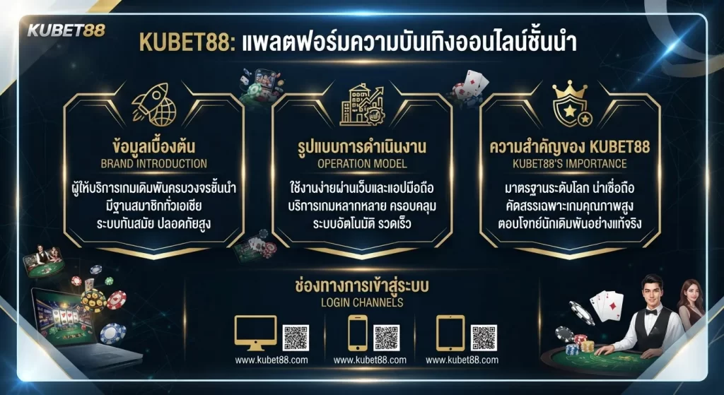 ความสำคัญของ KUBET88 และช่องทางการเข้าสู่ระบบ